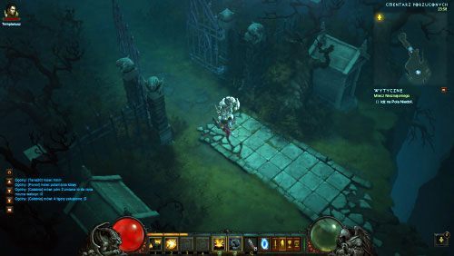 Na cmentarzu skieruj się na północny-zachód - przejdź przez bramę - Miecz Nieznajomego | Zadania - Akt 1 | Solucja Diablo III - Diablo III 2.0 - poradnik do gry