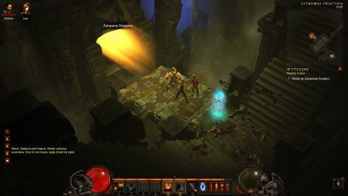 Zejdź na dół do Alaryka - za nim otworzy się wejście do świątyni - Rozbity miecz | Zadania - Akt 1 | Solucja Diablo III - Diablo III 2.0 - poradnik do gry