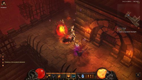 W Salach Agonii - poziom 1 korytarze są dość szerokie - Uwięziony anioł | Zadania - Akt 1 | Solucja Diablo III - Diablo III 2.0 - poradnik do gry