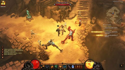 Nagle pojawią się demony, które zaatakują nekromantę - Niespokojne piaski | Wydarzenia - Akt 2 | Solucja Diablo III - Diablo III 2.0 - poradnik do gry