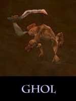 Zwykły Ghol, choć szybki, jest bardzo wrażliwy i na koktajle (celny koktajl może zabić nawet kilku) i na strzały łuczników - Siły Ciemności - Myth III: Era Wilka - poradnik do gry
