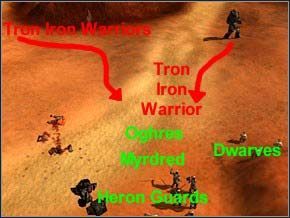 Teraz najtrudniejsza część misji - Misja 14 - Bonds Of The Oghre - Myth III: Era Wilka - poradnik do gry