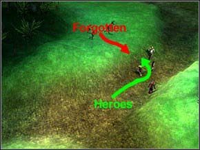 Najpierw powalisz grupę czterech zapomnianych, potem trzech - Misja 6 - The Forgotten Lands - Myth III: Era Wilka - poradnik do gry