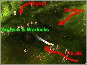 Ustaw się na jakimś wzgórzu i zacznij się bronić - Misja 4 - The Pack-Mage - Myth III: Era Wilka - poradnik do gry