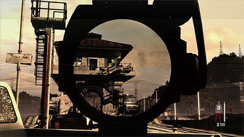 Po zlikwidowaniu pierwszej grupy wrogów gra wyświetli krótką cut-scenkę ukazującą szarżę Passosa - Dotarcie do wieżyczki w porcie | Rozdział XI | Solucja Max Payne 3 - Max Payne 3 - poradnik do gry