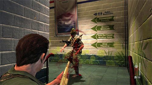 Możesz już skorzystać z nowo odblokowanego prawego przejścia, docierając do schodów prowadzących na wyższe piętro - Eksploracja górnych pięter ostatniego budynku | Rozdział XI | Max Payne 3 - Max Payne 3 - poradnik do gry