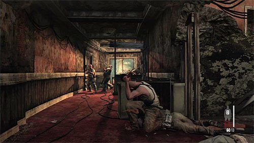 Wyjdź z pomieszczenia i tym razem wybierz lewe przejście - Dotarcie do drzwi wyjściowych | Rozdział XII | Solucja Max Payne 3 - Max Payne 3 - poradnik do gry