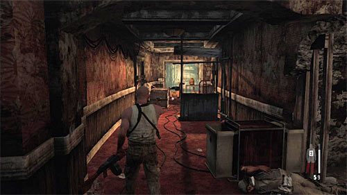 Po zlikwidowaniu wrogów zbadaj znajdujący się za Twoimi plecami korytarz - Dotarcie do drzwi wyjściowych | Rozdział XII | Solucja Max Payne 3 - Max Payne 3 - poradnik do gry