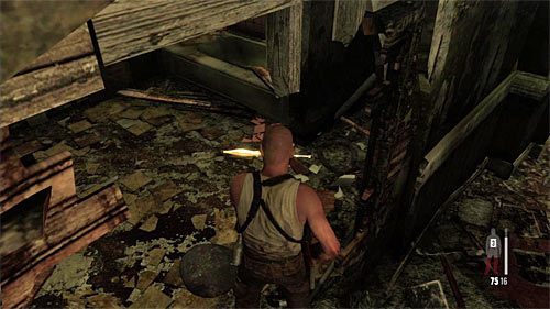 Wyjdź po schodach na wyższe piętro - Dotarcie do drzwi wyjściowych | Rozdział XII | Solucja Max Payne 3 - Max Payne 3 - poradnik do gry