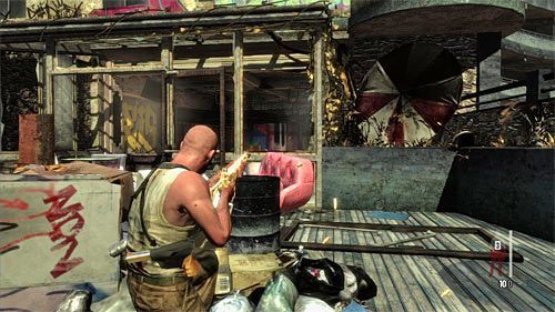 Ostatnia grupa przeciwników skrywa się wewnątrz restauracji - Przeprawa przez zniszczoną restaurację i jej okolice | Rozdział XII - Max Payne 3 - poradnik do gry