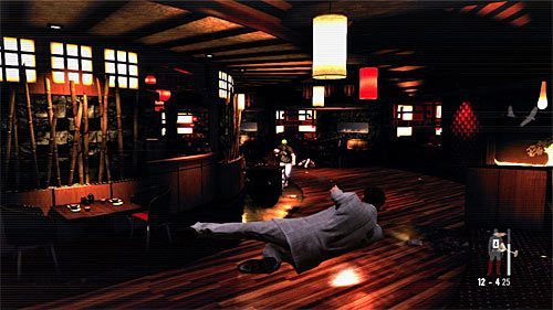 Nową bitwę rozpocznij od zlikwidowania bandyty stojącego po lewej stronie - Eksploracja drugiej części klubu nocnego | Rozdział II | Solucja Max Payne 3 - Max Payne 3 - poradnik do gry