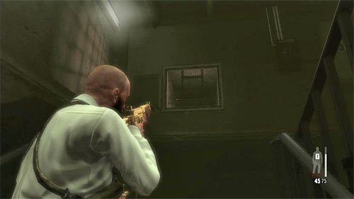 Zauważ, że do klatki wrzucony został granat, tak więc musisz szybko działać - Dotarcie do klatki schodowej | Rozdział XIII | Solucja Max Payne 3 - Max Payne 3 - poradnik do gry