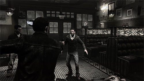 Rozdział ten rozpocznij od zastrzelenia Tonyego De Marco - Wydostanie się z baru | Rozdział IV | Solucja Max Payne 3 - Max Payne 3 - poradnik do gry