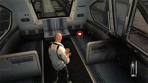 Zaczekaj aż kolejka dotrze na nowy peron, pozostań w środku i rozejrzyj się za trzema opakowaniami środków przeciwbólowych - Podróż kolejką | Rozdział XIV | Solucja Max Payne 3 - Max Payne 3 - poradnik do gry