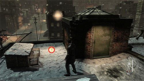 Zignoruj chwilowo swojego partnera, obróć się w lewo (screen 1) i przystąp do eksploracji tej części dachu budynku - Eksploracja dachów | Rozdział IV | Solucja Max Payne 3 - Max Payne 3 - poradnik do gry