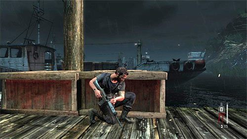 Zaczekaj aż łódź odpłynie i ruszaj dalej - Przeprawa przez doki | Rozdział V | Solucja Max Payne 3 - Max Payne 3 - poradnik do gry