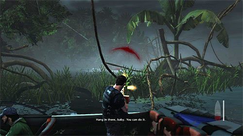 Kontynuuj ostrzał nawet wtedy gdy od łodzi wrogów będą Cię oddzielały przeszkody - Pościg z użyciem łodzi motorowej | Rozdział V | Solucja Max Payne 3 - Max Payne 3 - poradnik do gry