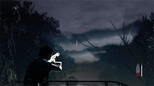 Po zmianie kierunku ostrzału skupiaj się przede wszystkim na sprawnym niszczeniu podrzucanych przez wrogów koktajli Mołotowa, bo eksplozja może doprowadzić do poważnych zniszczeń łodzi - Pościg z użyciem łodzi motorowej | Rozdział V | Solucja Max Payne 3 - Max Payne 3 - poradnik do gry