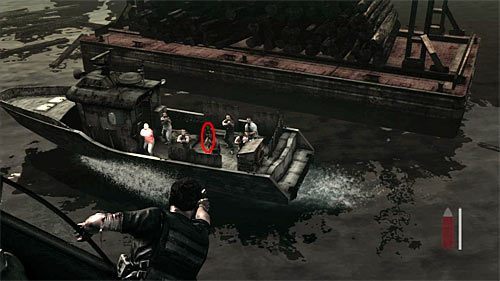 Ostatnia czynność jaką musisz wykonać to ostrzelanie z powietrza osób przebywających na ostatniej głównej łodzi - Pościg z użyciem łodzi motorowej | Rozdział V | Solucja Max Payne 3 - Max Payne 3 - poradnik do gry