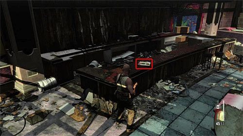 SEKRET 9 [Ślad 5/6 - Artykuł w gazecie]: Sekret odnajdziesz na blacie w zniszczonej restauracji - Ślady i złote bronie - Rozdział XII | Sekrety w Max Payne 3 - Max Payne 3 - poradnik do gry