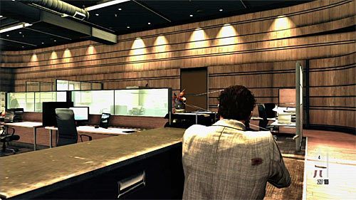 Przed Tobą znacznie trudniejsza bitwa, przy czym pewnym ułatwieniem jest to, że możesz ją rozpocząć atakując wrogów z zaskoczenia - Bitwy w drugim pomieszczeniu biurowym | Rozdział VI | Solucja Max Payne 3 - Max Payne 3 - poradnik do gry