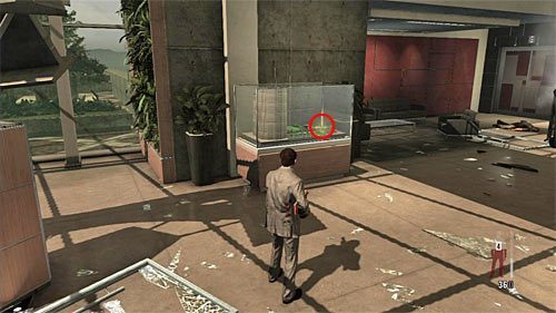 Po zakończonych walkach podejdź do zabitego przeciwnika i zabierz karabin LMG - Dotarcie do biura Rodriga | Rozdział VI | Solucja Max Payne 3 - Max Payne 3 - poradnik do gry