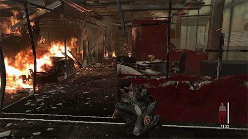 Na ostatnią grupę najemników wpadniesz w kolejnym obszarze budynku - Ucieczka z płonącego budynku | Rozdział VI | Solucja Max Payne 3 - Max Payne 3 - poradnik do gry