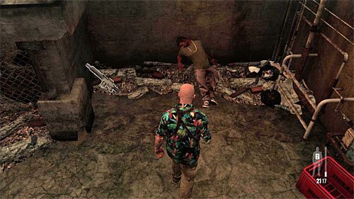 Zabierz kolejne opakowanie środków przeciwbólowych i wyjdź z budynku - Dotarcie do jednej z głównych ulic dzielnicy | Rozdział IX | Solucja Max Payne 3 - Max Payne 3 - poradnik do gry
