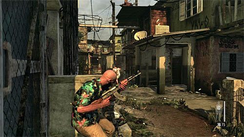 Skorzystaj ze schodów - Przeprawa przez pierwszą część slumsów | Rozdział VII | Solucja Max Payne 3 - Max Payne 3 - poradnik do gry