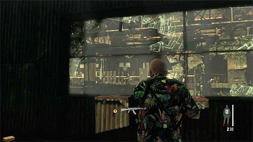 Po zabiciu wszystkich widocznych wrogów przejdź do zlokalizowanego po lewej stronie niewielkiego pomieszczenia - Bitwy w magazynie | Rozdział VII | Solucja Max Payne 3 - Max Payne 3 - poradnik do gry