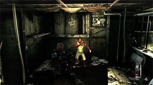 Błyskawicznie rozpraw się z bandytą skrywającym się za stołem na wprost od wejścia, a następnie ustaw się przy przejściu do lewego pomieszczenia i pozbądź się jego kolegów, w miarę możliwości nie pozwalając im zbliżyć się do Maxa - Przeprawa przez pierwszy obszar zajmowany przez elitarnych wrogów | Rozdział VII - Max Payne 3 - poradnik do gry