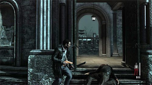 Dopiero teraz wybierz się w stronę widocznego w oddali dużego mauzoleum - Bitwy w mauzoleum i jego okolicach | Rozdział VIII | Solucja Max Payne 3 - Max Payne 3 - poradnik do gry
