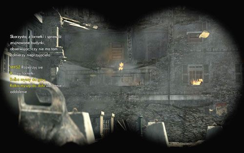 Początek prologu stanowi samouczek pozwalający zapoznać Cię z podstawowymi kwestiami w grze i rozgrywce - Prolog | Opis przejścia Sniper Elite V2 - Sniper Elite V2 - poradnik do gry