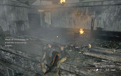 Czas na podstawy poruszania się - musisz przejść do pobliskiego budynku - Prolog | Opis przejścia Sniper Elite V2 - Sniper Elite V2 - poradnik do gry