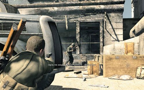 Znowu masz dość szerokie pole do popisu - pozostałych dwóch żołnierzy możesz zabić na więcej niż jeden sposób - Prolog | Opis przejścia Sniper Elite V2 - Sniper Elite V2 - poradnik do gry