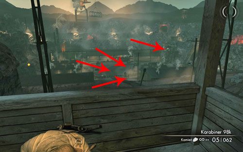 Kiedy się go pozbędziesz, powoli wyjdź na tę wieżę - zapewni Ci ona dobry punkt obserwacyjny do kolejnych eliminacji - Misja 2 - Obiekt Mittelwerk (1) | Opis przejścia Sniper Elite V2 - Sniper Elite V2 - poradnik do gry