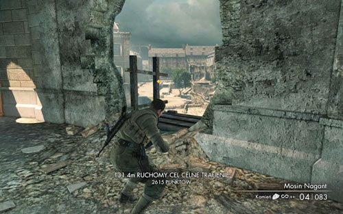 Muzeum opuść przez dziurę w murze [#10] (tę samą, którą wcześniej zabudowywali dwaj żołnierze) - Misja 3 - Muzeum Kaiser-Friedrich (3) | Opis przejścia Sniper Elite V2 - Sniper Elite V2 - poradnik do gry