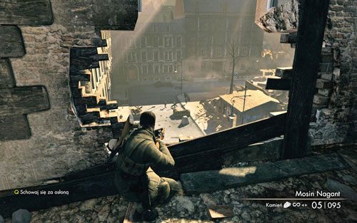 Twoim kolejnym zadaniem jest osłona uratowanego przed chwilą mężczyzny - Misja 4 - Opernplatz (2) | Opis przejścia Sniper Elite V2 - Sniper Elite V2 - poradnik do gry