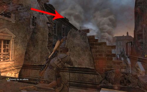Odwróć się o zlikwiduj snajpera na dachu - Misja 5 - Kościół św. Olibartusa (1) | Opis przejścia Sniper Elite V2 - Sniper Elite V2 - poradnik do gry
