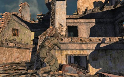 Idź dalej w stronię wraku samolotu [#1] - Misja 7 - Punkt dowodzenia Karlshorst (1) | Opis przejścia Sniper Elite V2 - Sniper Elite V2 - poradnik do gry