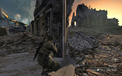 Udaj się w stronę wraku samolotu - Misja 7 - Punkt dowodzenia Karlshorst (2) | Opis przejścia Sniper Elite V2 - Sniper Elite V2 - poradnik do gry