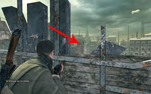 Drugi snajper - na czerwonym budynku - Misja 8 - Sztab Kreuzberg (2) | Opis przejścia Sniper Elite V2 - Sniper Elite V2 - poradnik do gry