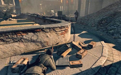 Powinieneś doczołgać się na drugi koniec murka [#5] - Misja 10 - Brama Brandenburska (2) | Opis przejścia Sniper Elite V2 - Sniper Elite V2 - poradnik do gry