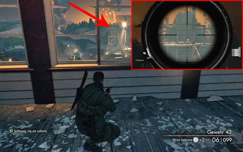Na rusztowaniu tuż obok rakiety [#3] - Misja 9 | Butelki i Sztaby złota w Sniper Elite V2 - Sniper Elite V2 - poradnik do gry