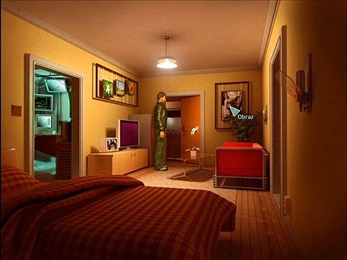 Obadaj jeszcze (dwukrotnie) wiszący na ścianie w sypialni (na wprost) obraz z fotografią kota - Otwórz sejf Petrenki | Rozdział 2 | Alternativa - Alternativa - poradnik do gry