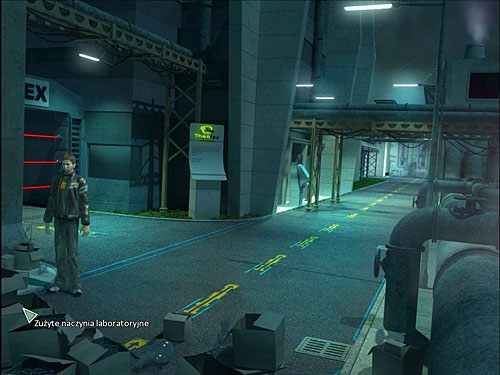 Dwa pierwsze elementy znajdziesz w dzielnicy przemysłowej w pobliżu głównego wejścia na teren Theolexu (na końcu ulicy wiodącej od biura przydziału pracy) - Wytwórz etanol | Rozdział 2 | Alternativa - Alternativa - poradnik do gry