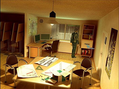 Na miejscu zainteresuj się szufladą w regale po prawej - Zdobądź dokumentację Endory (2) | Rozdział 3 | Alternativa - Alternativa - poradnik do gry