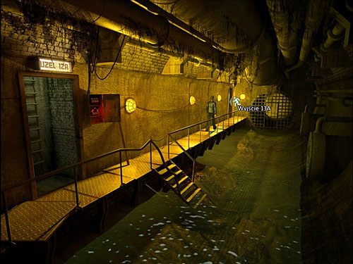 Maszeruj pomostem w głąb kanału i wyjdź z niego wyjściem 13A - Odzyskaj dokumenty od Bezimiennego | Rozdział 4 | Alternativa - Alternativa - poradnik do gry