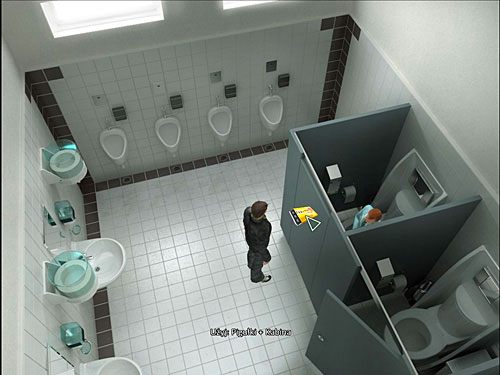 Teraz wróć do toalety, w której męczy się Martin (zapisz stan gry - Wpisz Andreę i Richarda na listę pasażerów lotu do Brazylii | Rozdział 5 - Alternativa - poradnik do gry