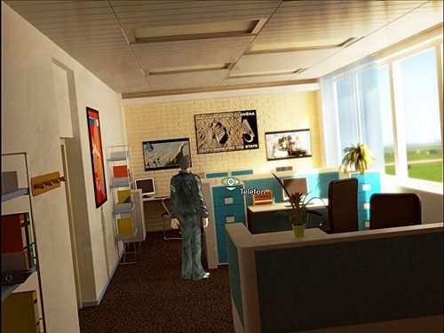 W biurze, do którego wejdziesz, na szczęście jest pusto - Zmyl Bezimiennego | Rozdział 5 | Alternativa - Alternativa - poradnik do gry